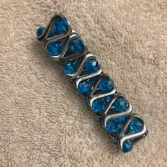 Bracelet Bundle - Assorted Variety of Four (4) Blue Stretch Bracelets - Picture 8 of 8